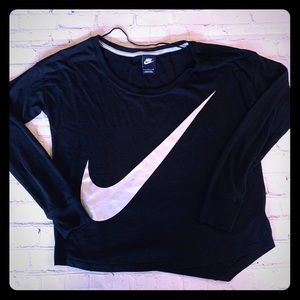 Silver Swoosh Nike Fashion Top